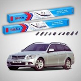 Cumpara ieftin Ștergătoare Mercedes-Benz Clasa C S204 T-Model 2007-2008 | Set Față Flat &ndash; TeamCar&reg;