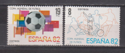 SPANIA CUPA MOND. FOTBAL 1980 MI. 2462-2463 MNH foto