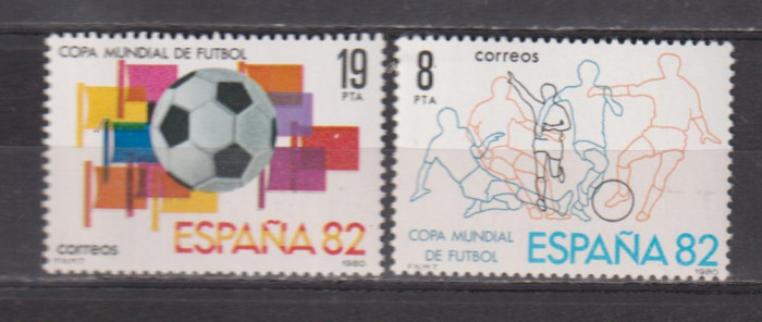 SPANIA CUPA MOND. FOTBAL 1980 MI. 2462-2463 MNH