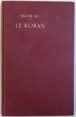 L&amp;Aacute; MOUR . LE MARIAGE , LA JUSTICE SELON LE KORAN par BACHIR ALI , 1928 foto