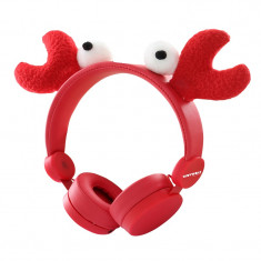 Casti audio pentru copii model crab