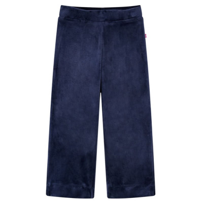 Pantaloni de copii din catifea, albastru &amp;icirc;nchis, 104 foto