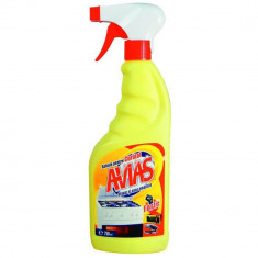 Solutie Spray AVIAS pentru Aragaz si Vase Emailate, 750 ml, Solutie Spray pentru Aragaz si Cuptor, Detergent pentru Aragaz si Plita, Solutie Detergent