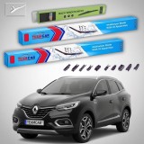 Cumpara ieftin Ștergătoare Renault Kadjar I SUV 2017-prezent | Set Față și Spate Flat Premium &ndash; TeamCar&reg;