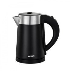 Fierbator electric Zilan ZLN3387 Negru cu pereti dublii, putere 800W, capacitate 0.8L, inox