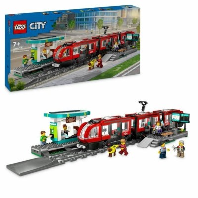 Set de Construcție Lego 60423 Downtown Tram and Station Multicolor foto