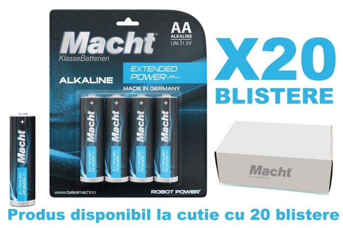 BATERII MACHT AA LR6 cutie 20x4 buc