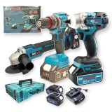 Cheie Imact Bormasina Polizor,Flex Trusa 3 in 1 88V 4 A