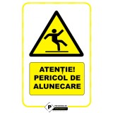 Indicatoare atentie pericol de alunecare