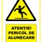 Indicatoare atentie pericol de alunecare