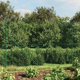 vidaXL Gard plasă de s&acirc;rmă cu bordură, verde, 1,8x10 m 153941