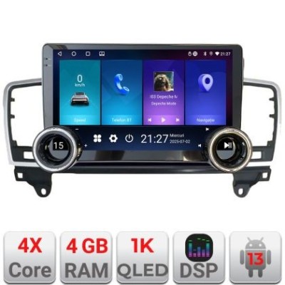 Navigatie Mercedes ML W166 NTG4.5 Kit-W166 Edotec 4+64 10.5 inch Incell 1K android Wifi 5Ghz gps internet CarStore Technology foto