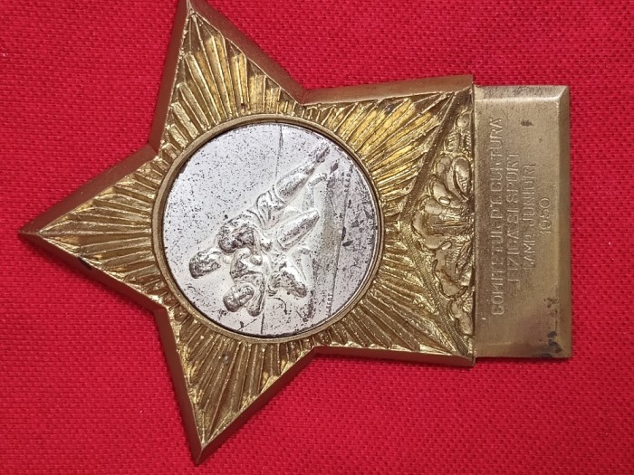placheta COMITETUL SPORTIV ROMAN 1950