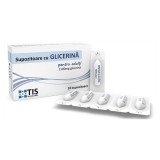 TIS Supozitoare cu glicerina pentru adulti, 10 supozitoare, Tis Farmaceutic