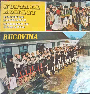 Disc vinil, LP. NUNTA LA ROMANI. BUCOVINA. SET 2 DISCURI VINIL-Orchestra Ansamblului Ciprian Porumbescu Din Suce foto