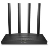 Router wireless TP-Link Archer C6, Gigabit, MU-MIMO, Dual-Band, Negru