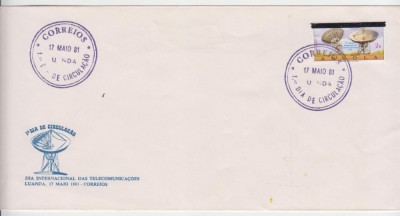 B16 - FDC - Angola - comunicatii - 1981 foto