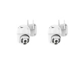 2X Smart Camera Wifi de Exterior, Senzor de Miscare, Night Vision, Vizualizare Live pe Telefon
