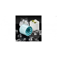 Forma pentru 60 mini cuburi de gheata Ice Buchet, silicon, plastic, turcoaz
