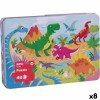 Puzzle Apli 48 x 32 cm Dinozauri 48 Piese (8 Unități)