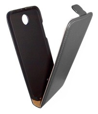 Husa flip neagra (interior bej) pentru HTC Desire 300 Zara Mini