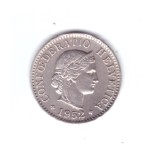 Moneda Elvetia 5 rappen 1952, stare buna, curata