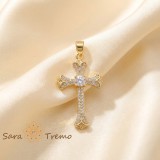 Cruciulita placata cu aur Raza Divina