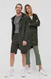 Cumpara ieftin Rains geacă 12020 Long Jacket culoarea verde, de tranziție 12020.03-Green