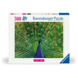 Cumpara ieftin Ravensburger - Puzzle animale colorate paun 500 piese
