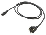 Cablu Alimentare 1,8m Negru 3x1mm2 CEE 7/7 la IEC C13