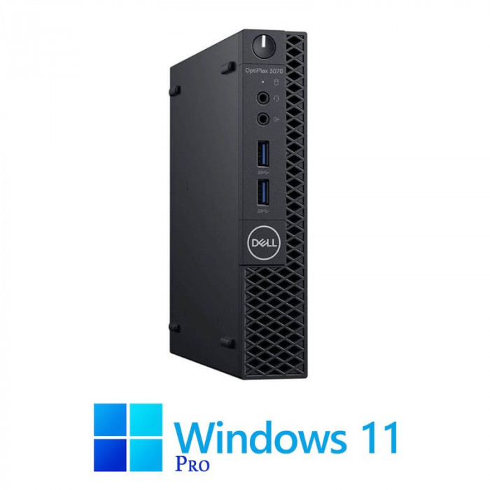 Mini PC Dell OptiPlex 3070, Hexa Core i5-9500T, 16GB, 512GB SSD, Win 11 Pro