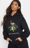 Cumpara ieftin Hanorac dama negru - Be Flamazing - S, THEICONIC