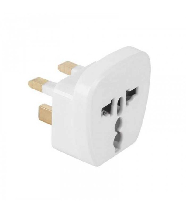 Adaptor tensiune priza UK - UNIVERSAL 13A alb