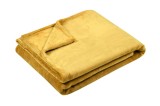 Patura Doudou 130x160cm, Culoare Galben, 100% Poliester