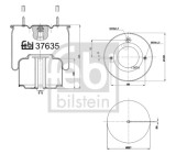 FEBI BILSTEIN 37635 Burduf, suspensie pneumatica