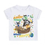 Tricou baietei - Space pirates (Marime Disponibila: 6-9 luni (Marimea 19, Superbaby