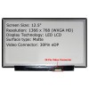 Display Laptop, LP125WH2-SPT1, LP125WH2(SP)(T1), LP125WH2-SPH1, LP125WH2(SP)(H1), HB125WX1-200 V3.0, M125NWN1 R0, M125NWN1 R1, M125NWR3 R0, B125XTN01., Lenovo
