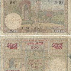 1956 ( 19 XII ) , 500 francs ( P-46a.3 ) - Maroc