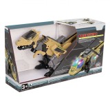 Jucărie Robot Transformer, Model Dinozaur-Elicopter, Sunet Real, Lumină LED, Mișcare, Multicolor