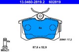 ATE 13.0460-2819.2 set placute frana,frana disc