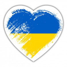 Inima ucraineana : Cadou Autocolant : Ucraina Tara Expat Steaguri Patriotice Steaguri Na?ionale foto