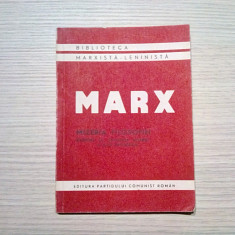 MIZERIA FILOSOFIEI - Karl Marx - Editura Partidului Comunist, 1947, 195 p.