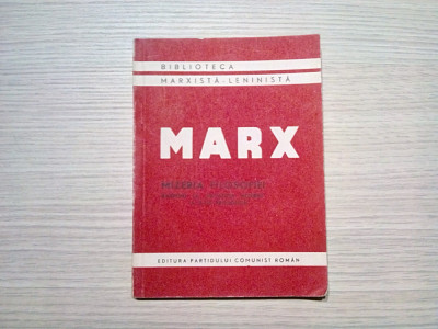 MIZERIA FILOSOFIEI - Karl Marx - Editura Partidului Comunist, 1947, 195 p. foto