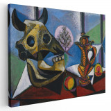 Tablou pictura Natura moarta cu cap de craniu de Pablo Picasso 1554 Tablou canvas pe panza CU RAMA 40x60 cm