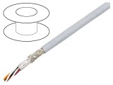 Cablu EcoCable Mini 2x2x22AWG MPPE Gri &Icirc;nchis 30,5m