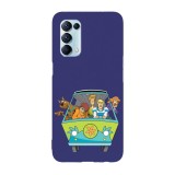 Husa compatibila cu Oppo A54 5G, Viceversa, model The mystery machine Scooby Doo, Silicon, TPU, Transparent, Carcasa