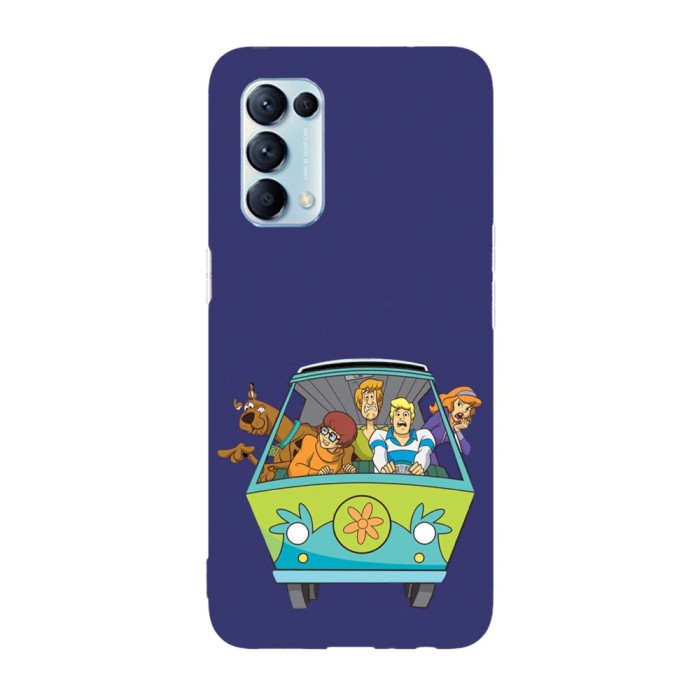Husa compatibila cu Oppo A76, Viceversa, model The mystery machine Scooby Doo, Silicon, TPU