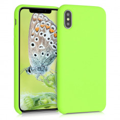 Husa pentru Apple iPhone X / iPhone XS, Silicon, Verde, 42495.06