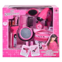 Set accesorii coafor pentru copii, 16 piese, 3 ani+
