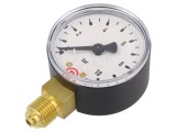 Manometru PNEUMAT 106-K, 0-10 bar, 50mm, Conexiune Inferioara G1/4, Clasa Acuratete 1.6